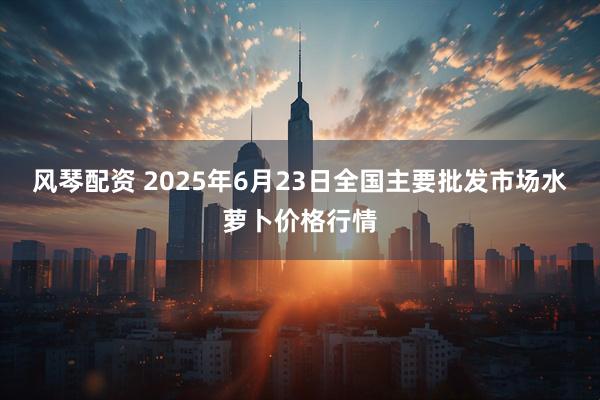 风琴配资 2025年6月23日全国主要批发市场水萝卜价格行情